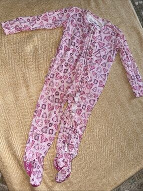 LEV baby bamboo zipper footie 6-9m